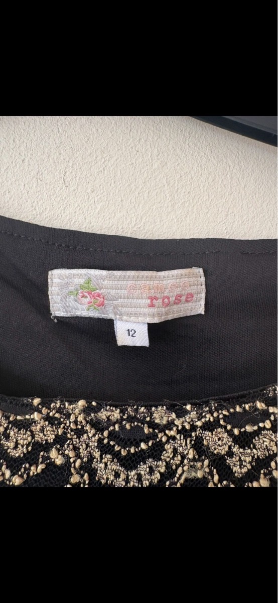 Size 12 ladies dress cameo rose