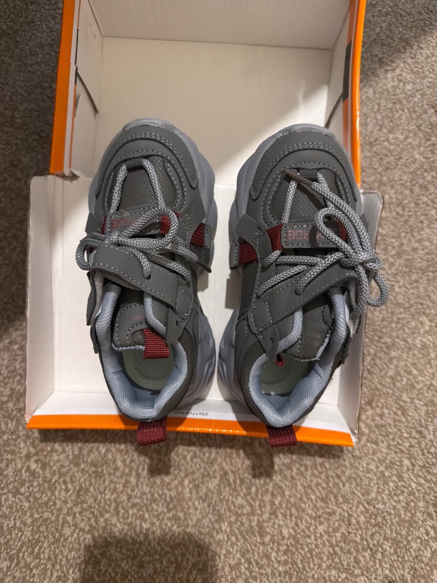 Grey Kids’ Sport Trainers