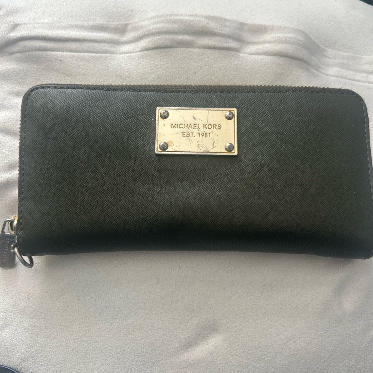 Michael Kors leather purse green