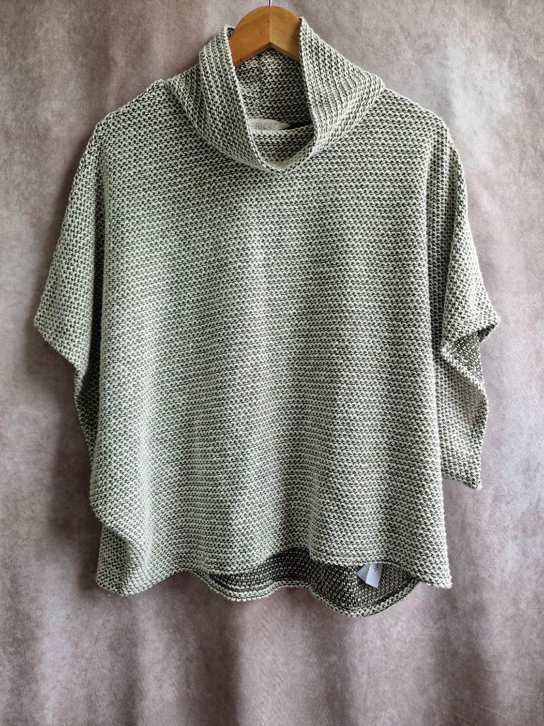 Apricot wide fit poncho style pullover. Oversised. Size 10.