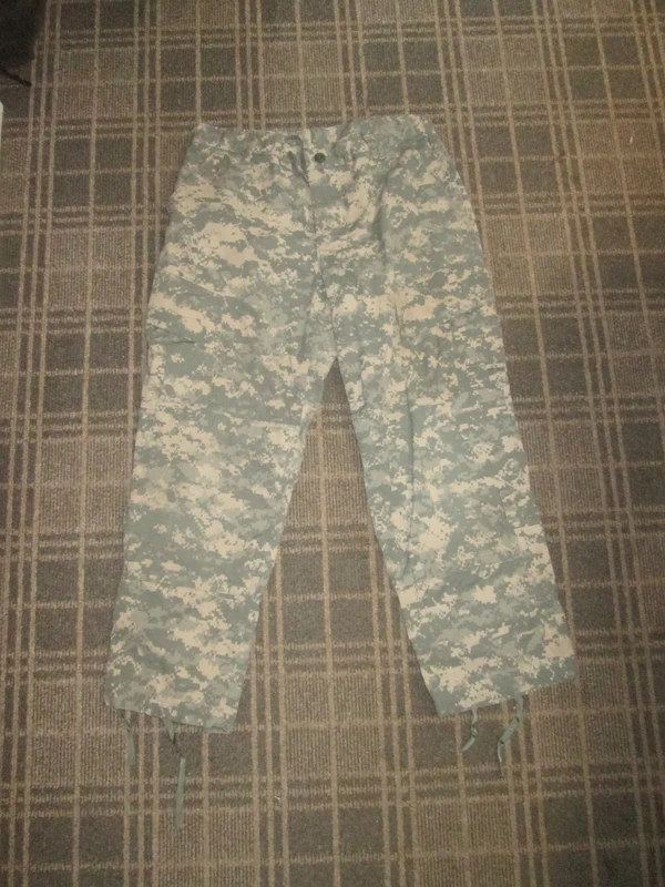 USA Army Men's Cargo trousers size L W36" Camouflage Army utility pockets outdoor workwear