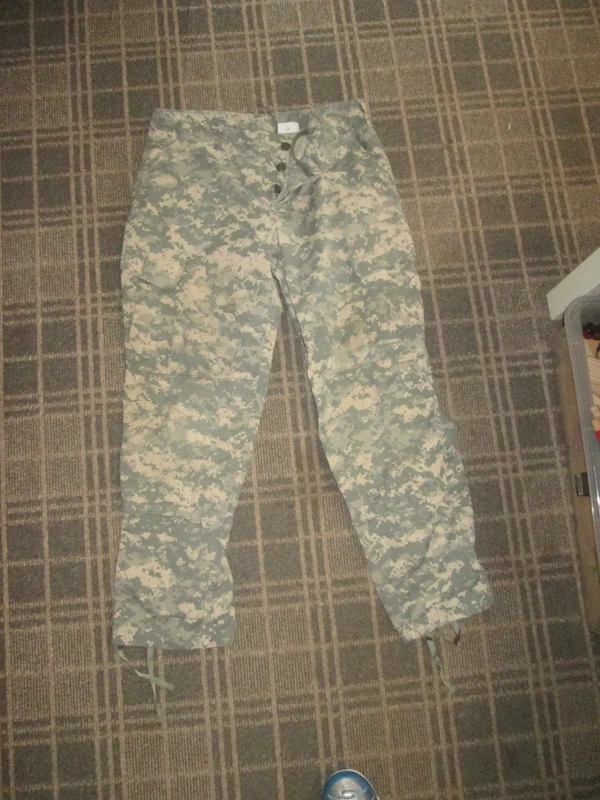 USA Army Men's Cargo trousers size M W34" Camouflage Army utility pockets outdoor workwear