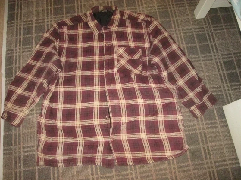 Highland Outfitters Men's Shacket Size XXL jacket top outdoor Quilt lined Vintage YK2 Plaid