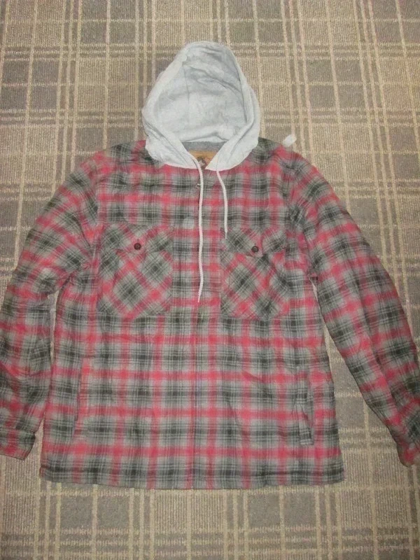 Mountain Ridge Men's Shacket Hoodie Jacket Size L outdoor Vintage 90's YK2 Plaid