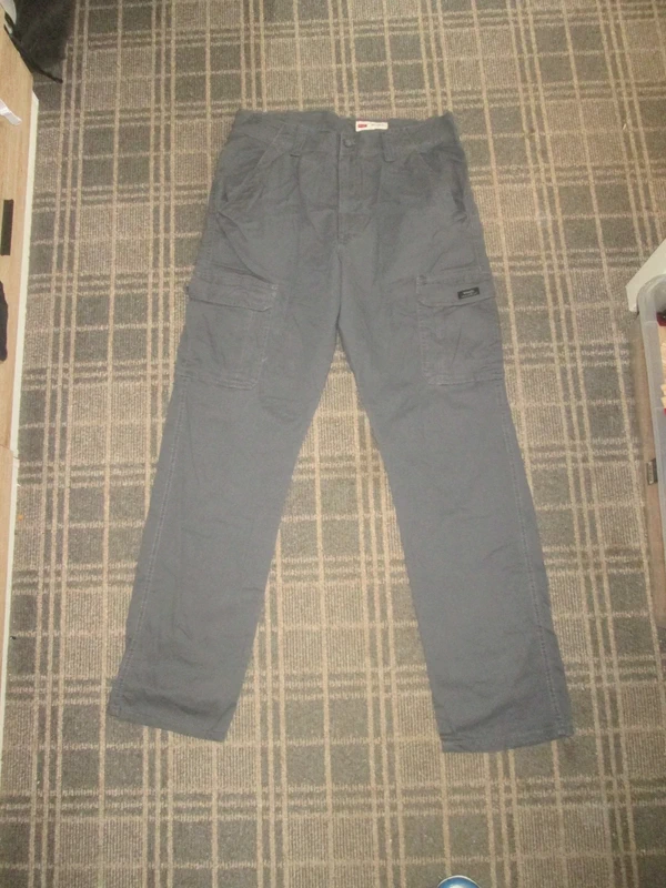 Wrangler Men's Cargo trousers size M W34" Tall Straight leg utility pockets casual workwear