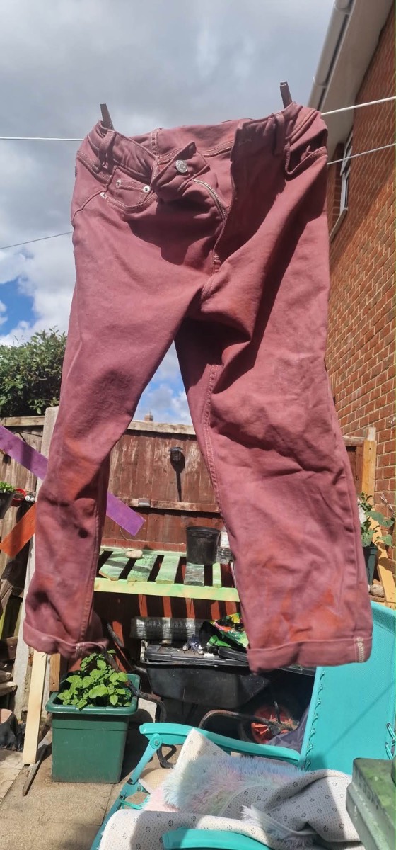 Tie dyed trousers