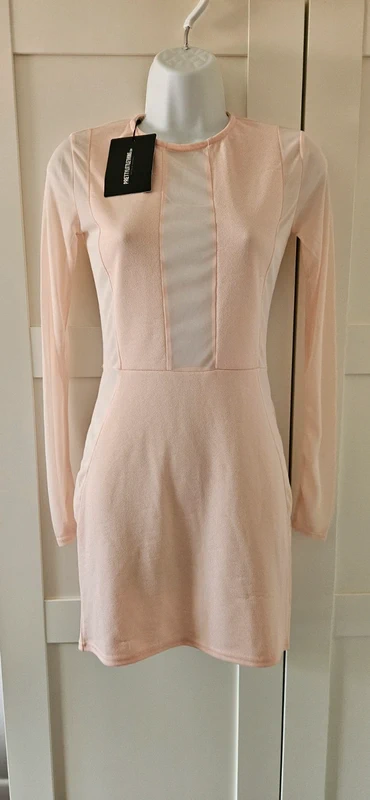 Womans pale pink summer dress from PrettyLittleThing size 8