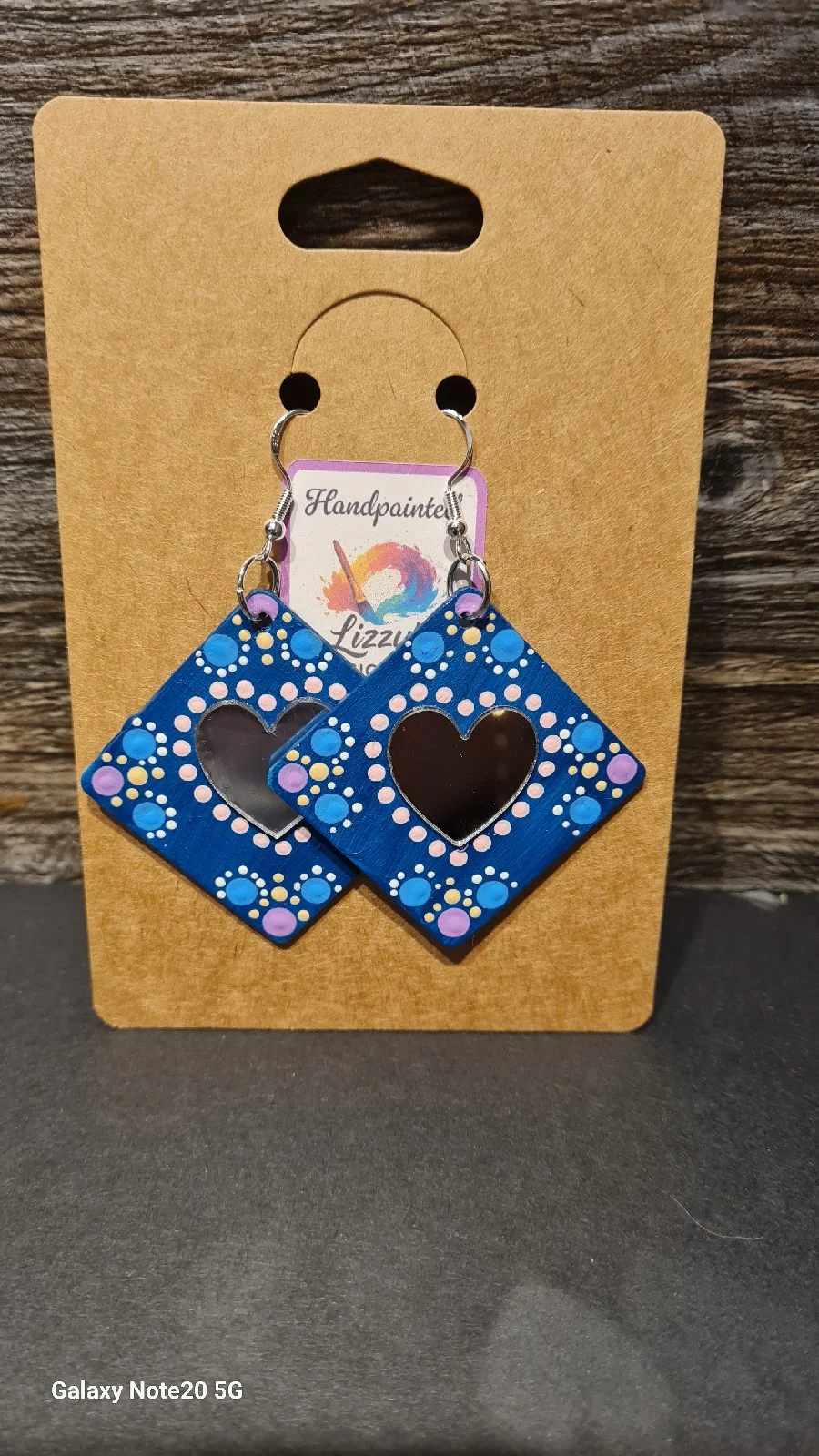 handpainted Mandala Art Earings