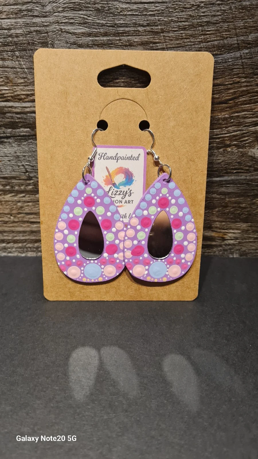 handpainted Mandala Art Earings