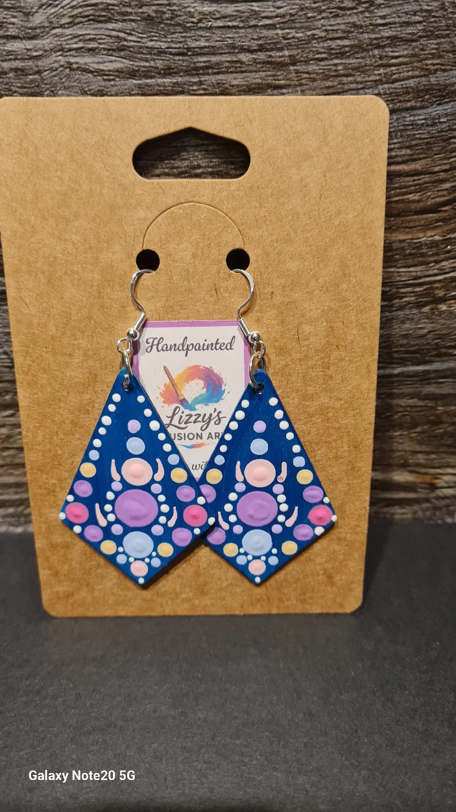 handpainted Mandala Art Earings