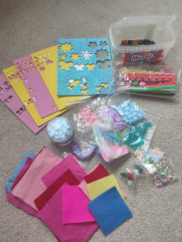Selection of arts and crafts items