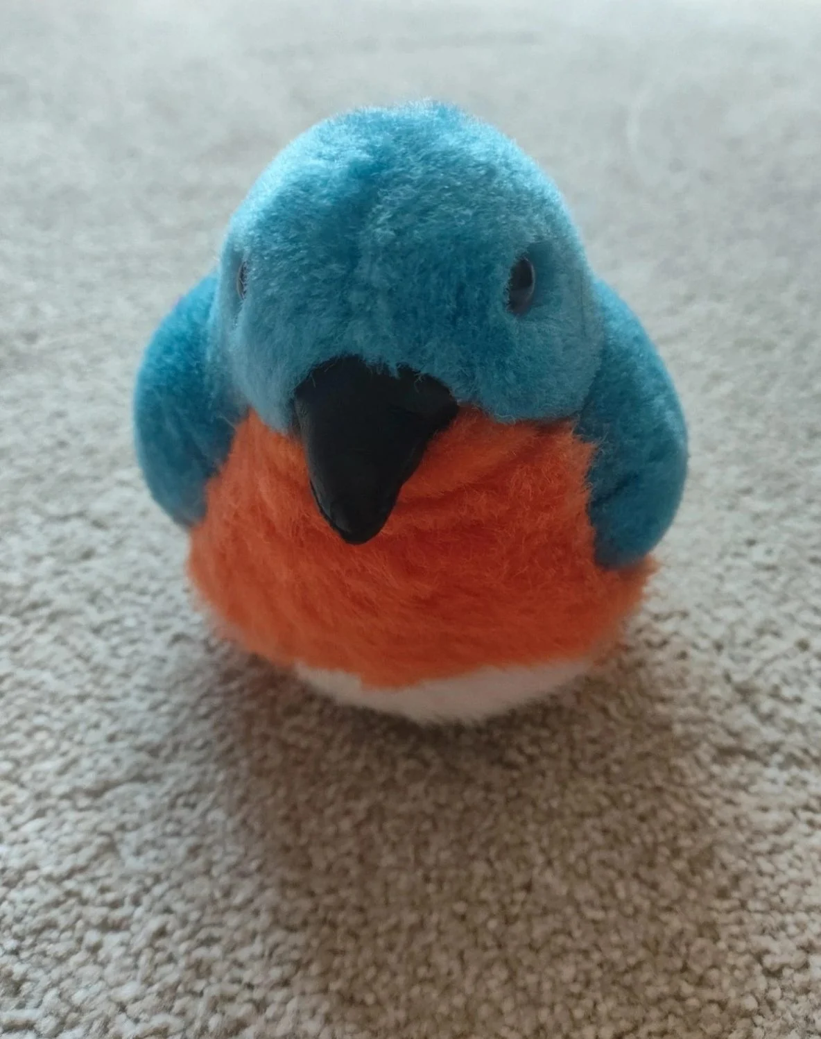 Blue tit stuffed toy bird by premier decorations