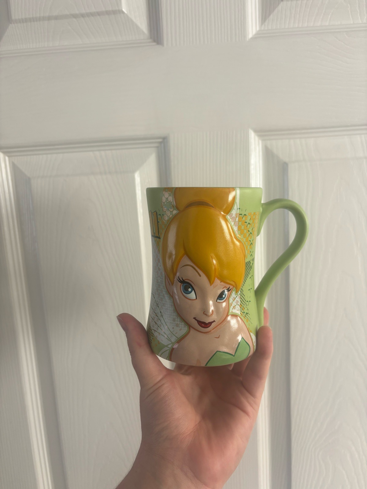 Official Disney Store Tinker Bell 3D Sculpted Ceramic Mug - Green