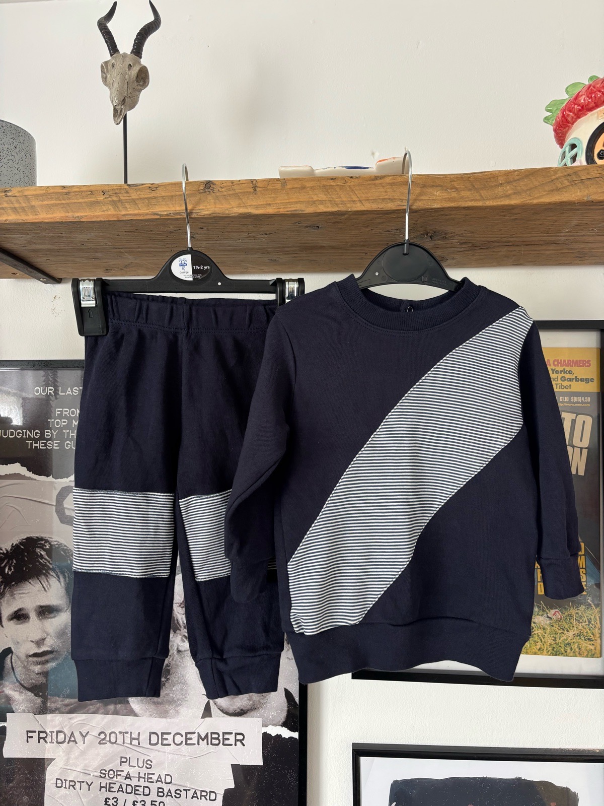 Vivaki Navy Blue Tracksuit Set, Size 9-12 Months, Great Condition