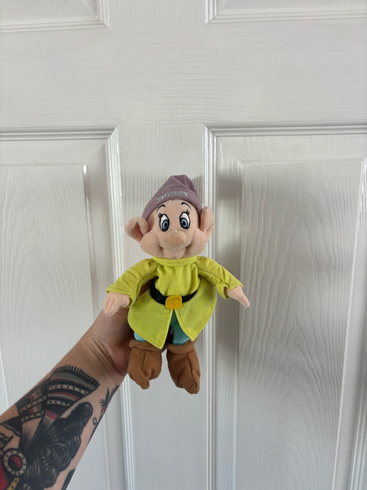 Vintage Disney World Dopey Bean Bag Plush Toy