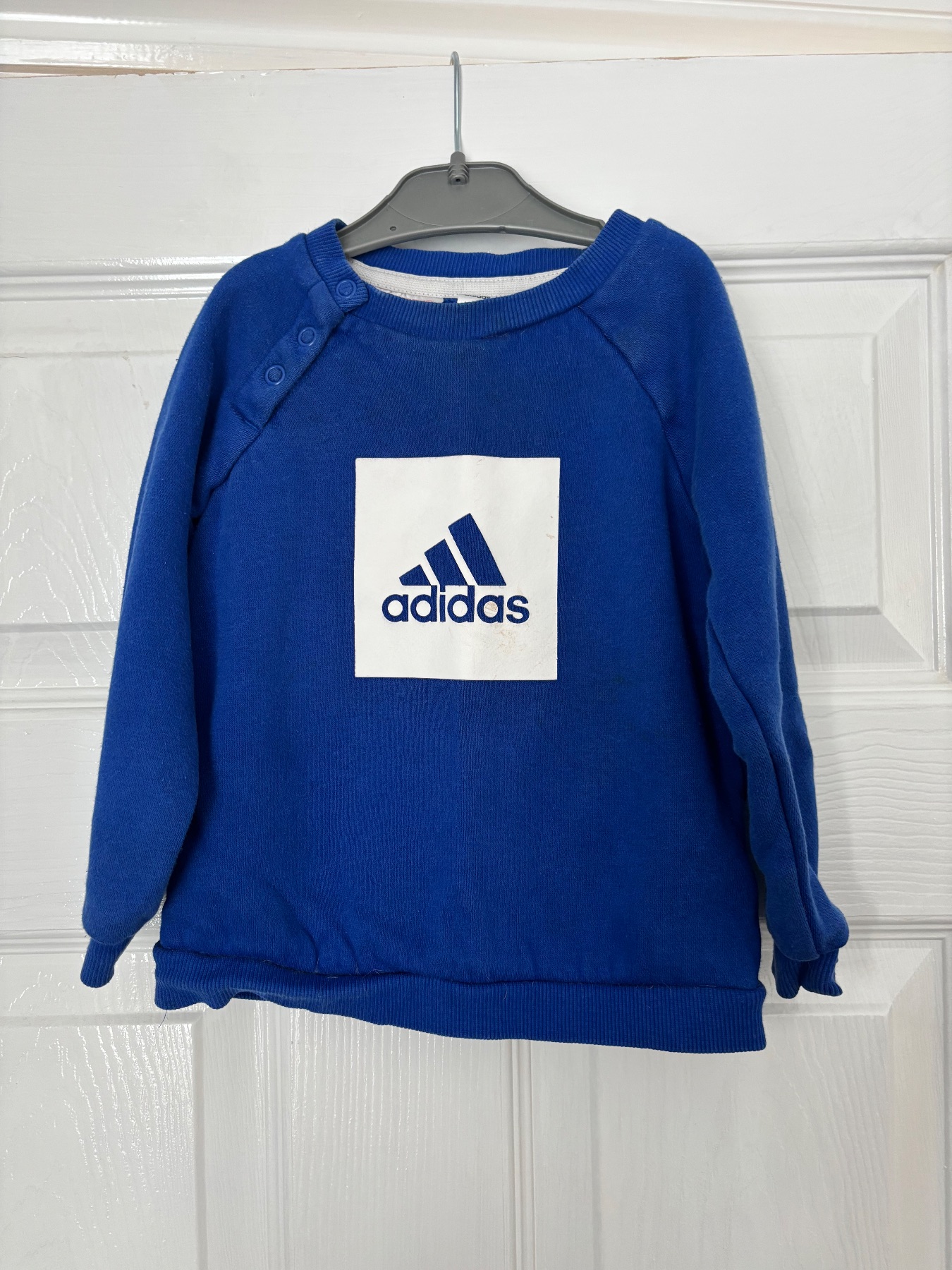 Adidas Toddler Sweatshirt - Royal Blue. Size 9-12 months