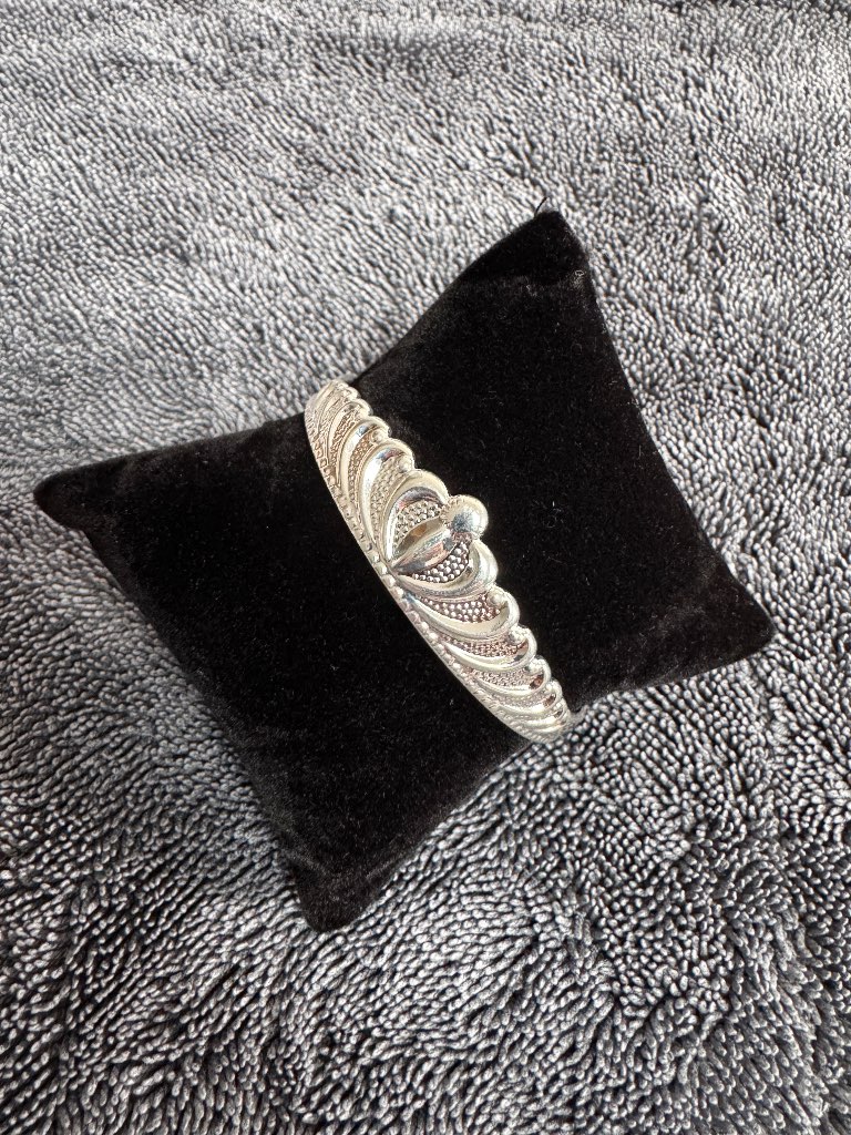 999 Silver stamped Bangle