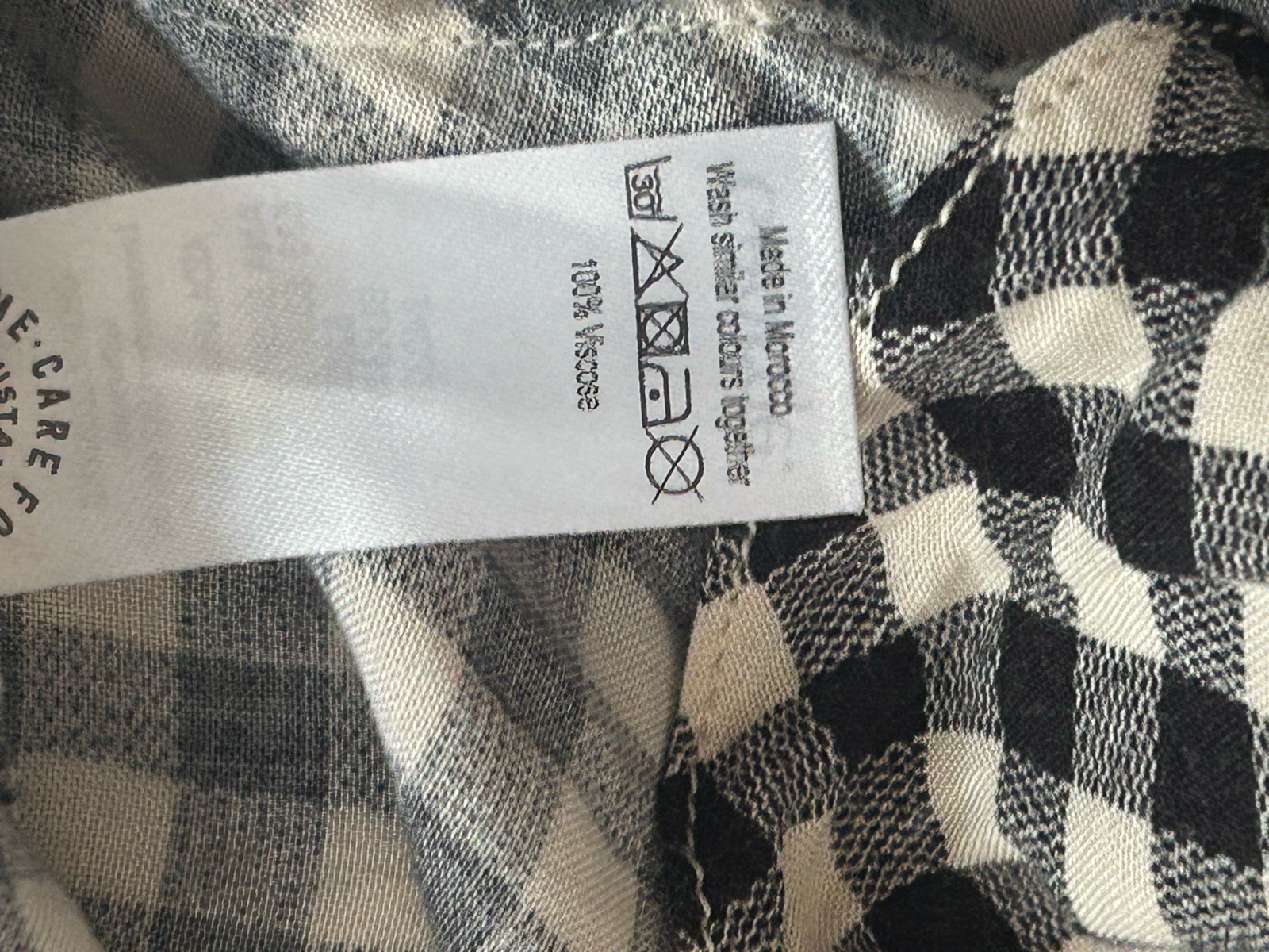George Black & White Gingham Puff Sleeves Tie Waist Mini Wrap Dress Size 16