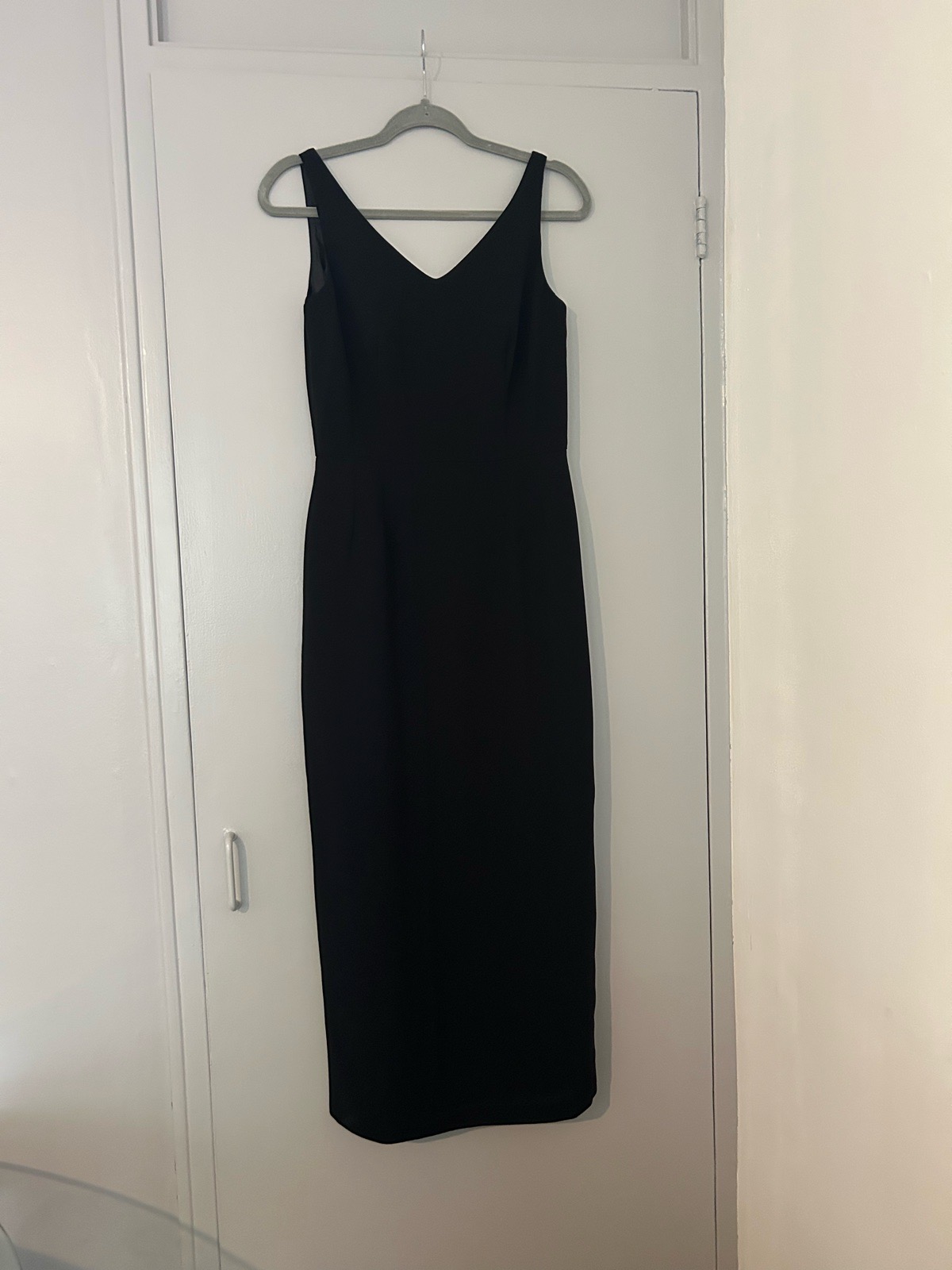 Next Elegant Black Sleeveless Long Column Dress Size 12