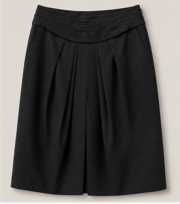 Coast 100% Wool Knee Length Work/Formal black Skirt Size 12