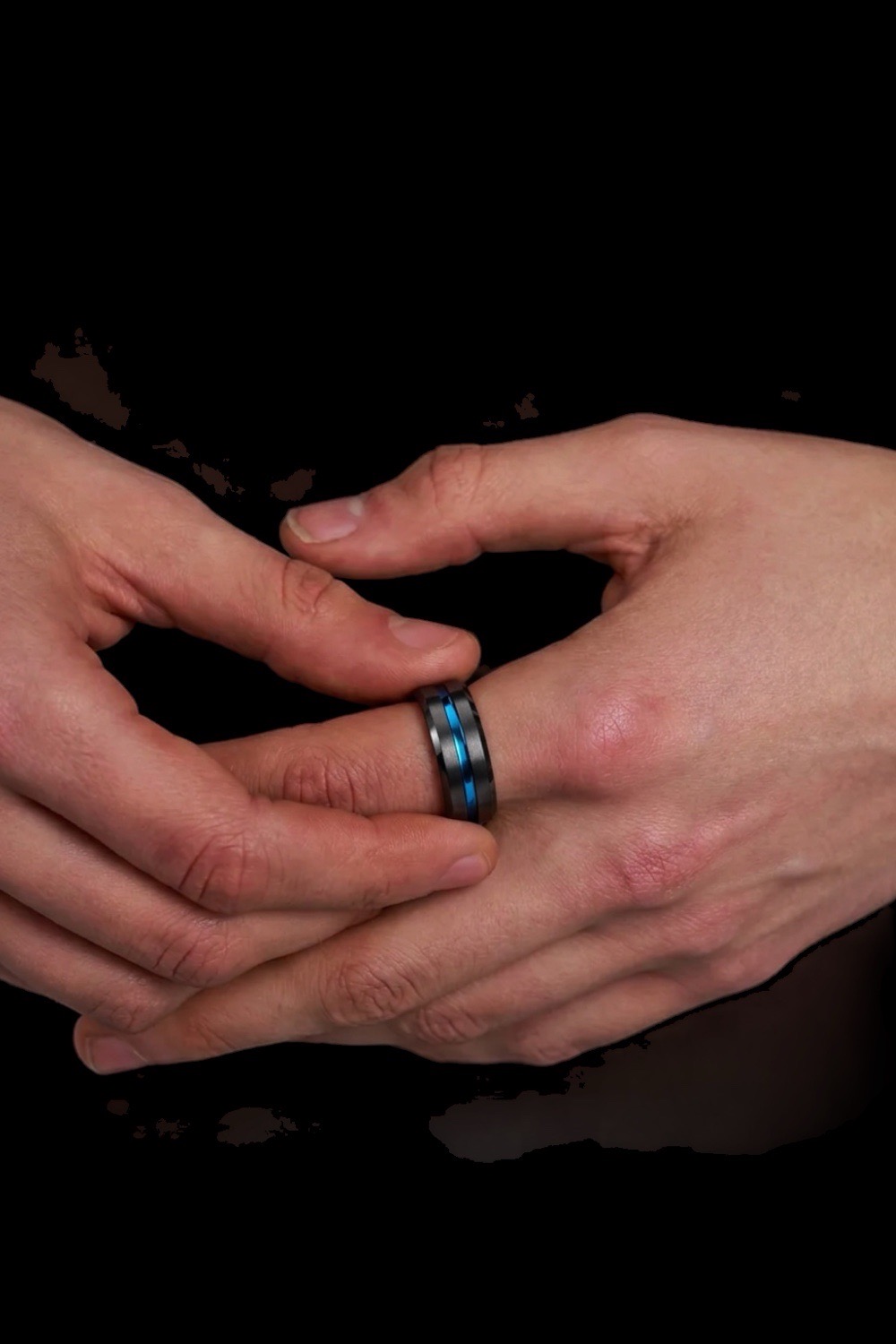 UK Size (8) 8Mm Stainless Steel Ring Men'S Style,