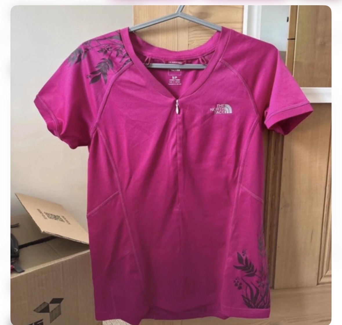 The North Face cycling top - pink - size S women