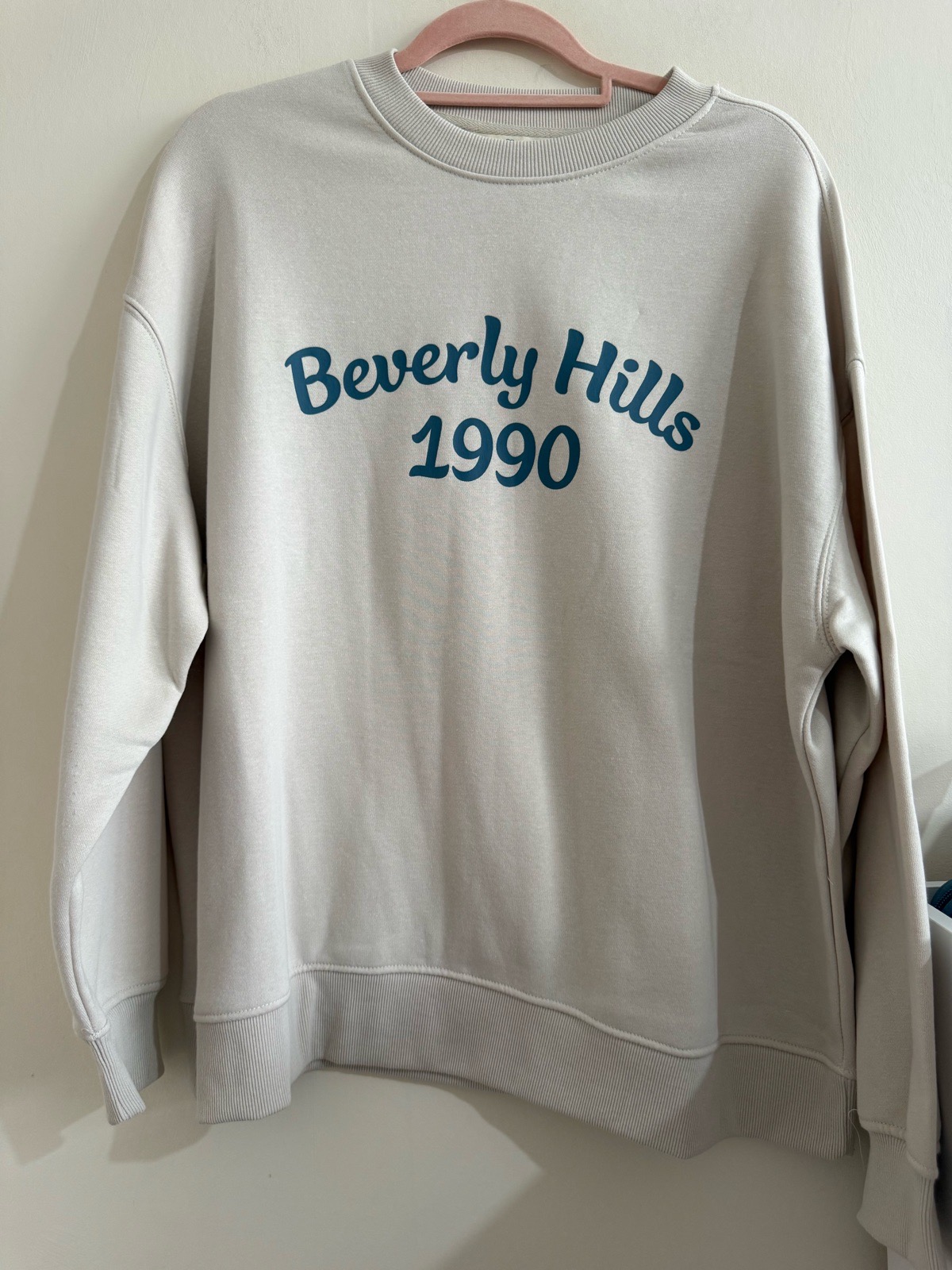 Primark Beverley Hills Beige Cream Sweatshirt Top - BNWOT - Size XL