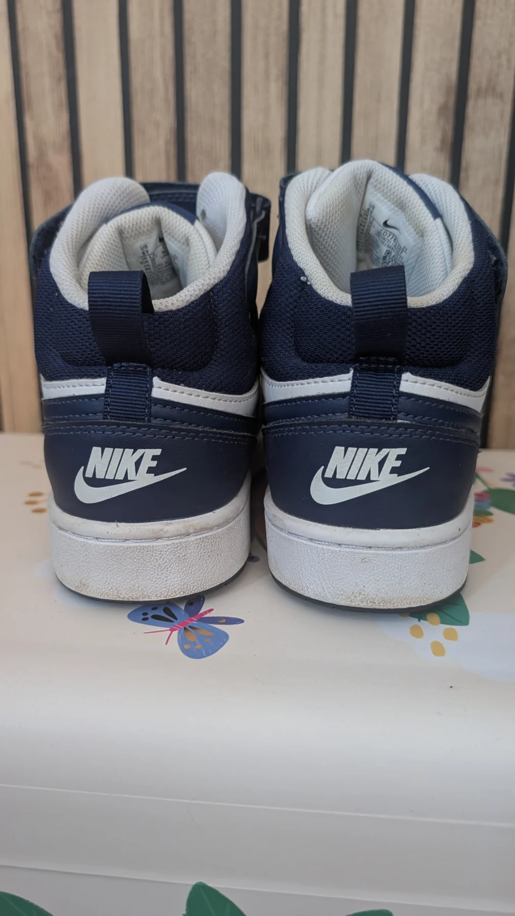 Nike blue and white court brought mids UK 5.5 youth very good condition