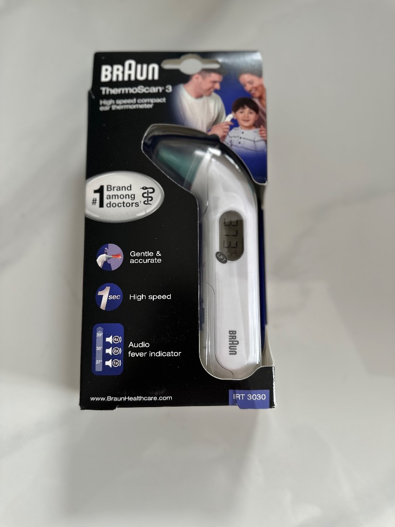 Braun ThermoScan 3 IRT3030 Digital Ear Thermometer – New & Sealed