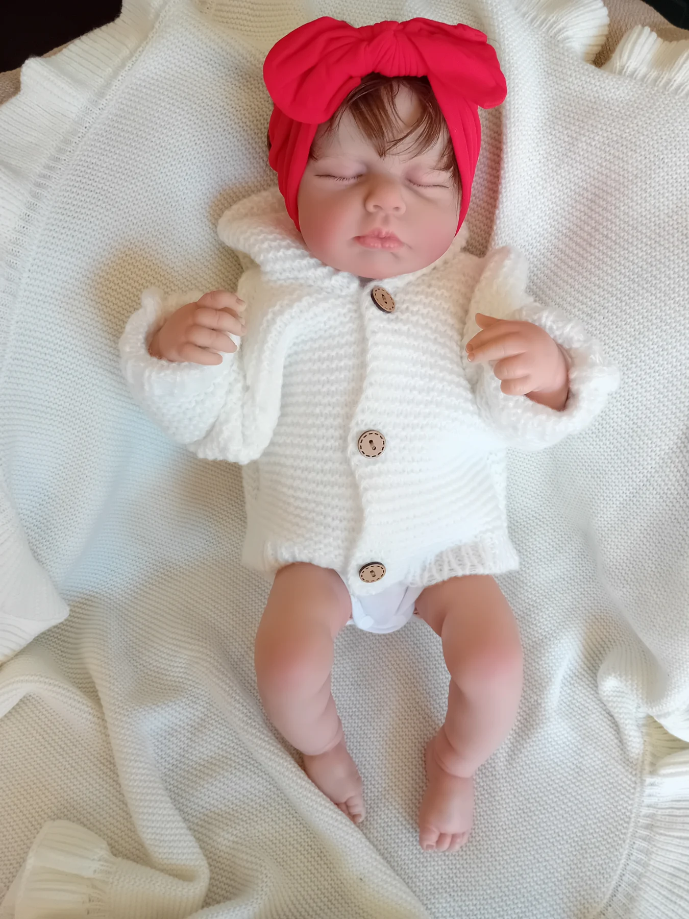 Reborn doll 19 inch soft cloth body & accessories