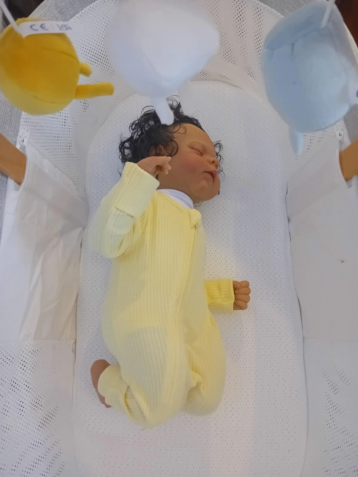 Reborn doll 19" dark skin soft cloth body