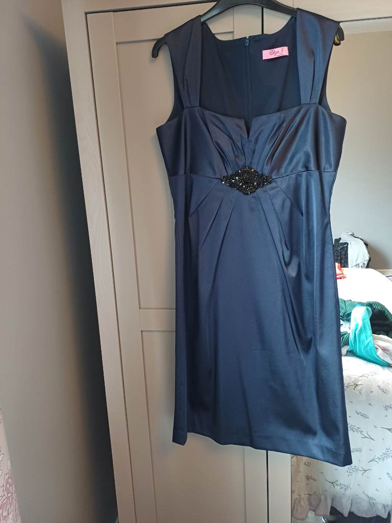 Ladies blue knee length dress size 12