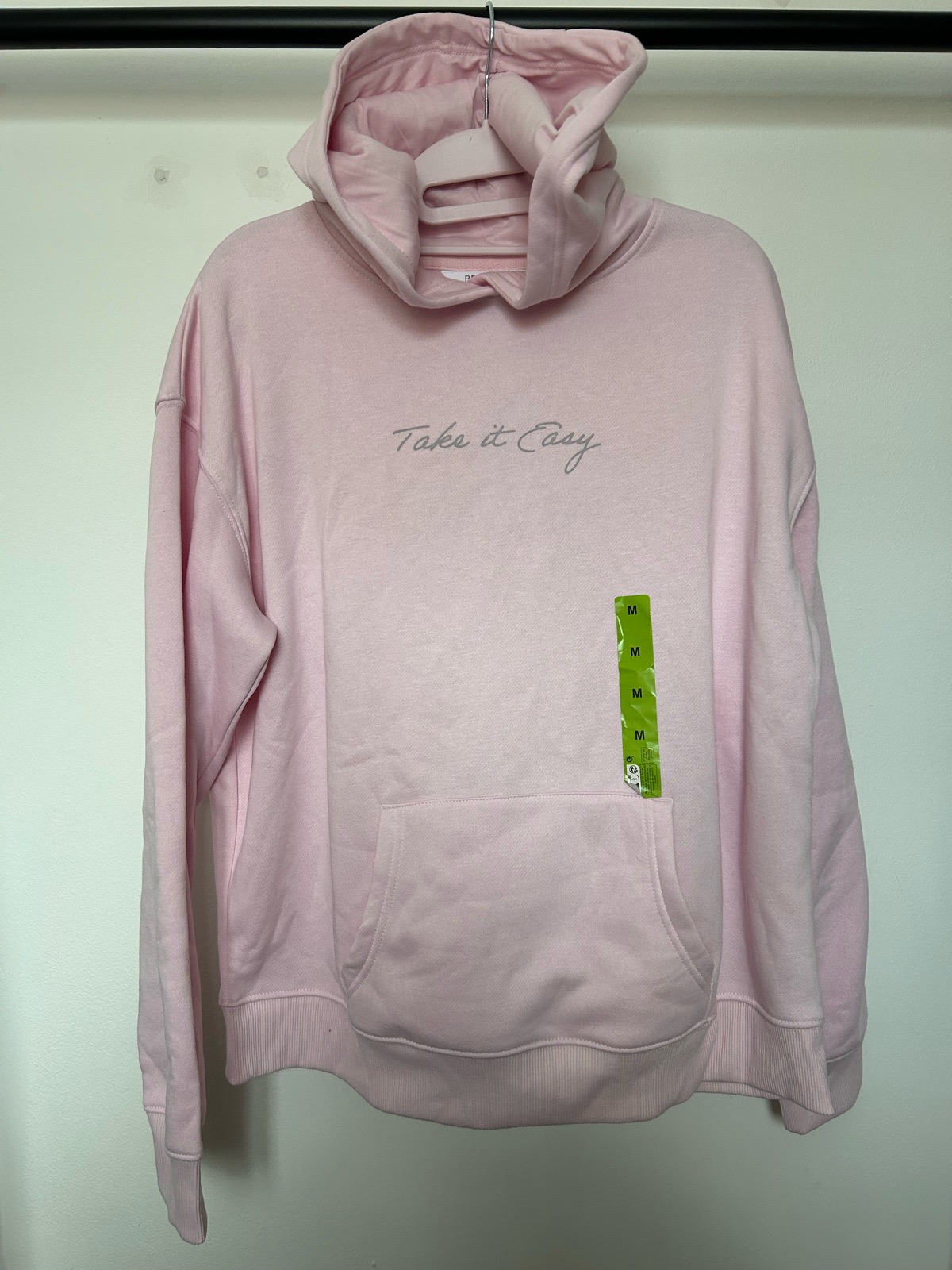 Pink “take it easy” hoody