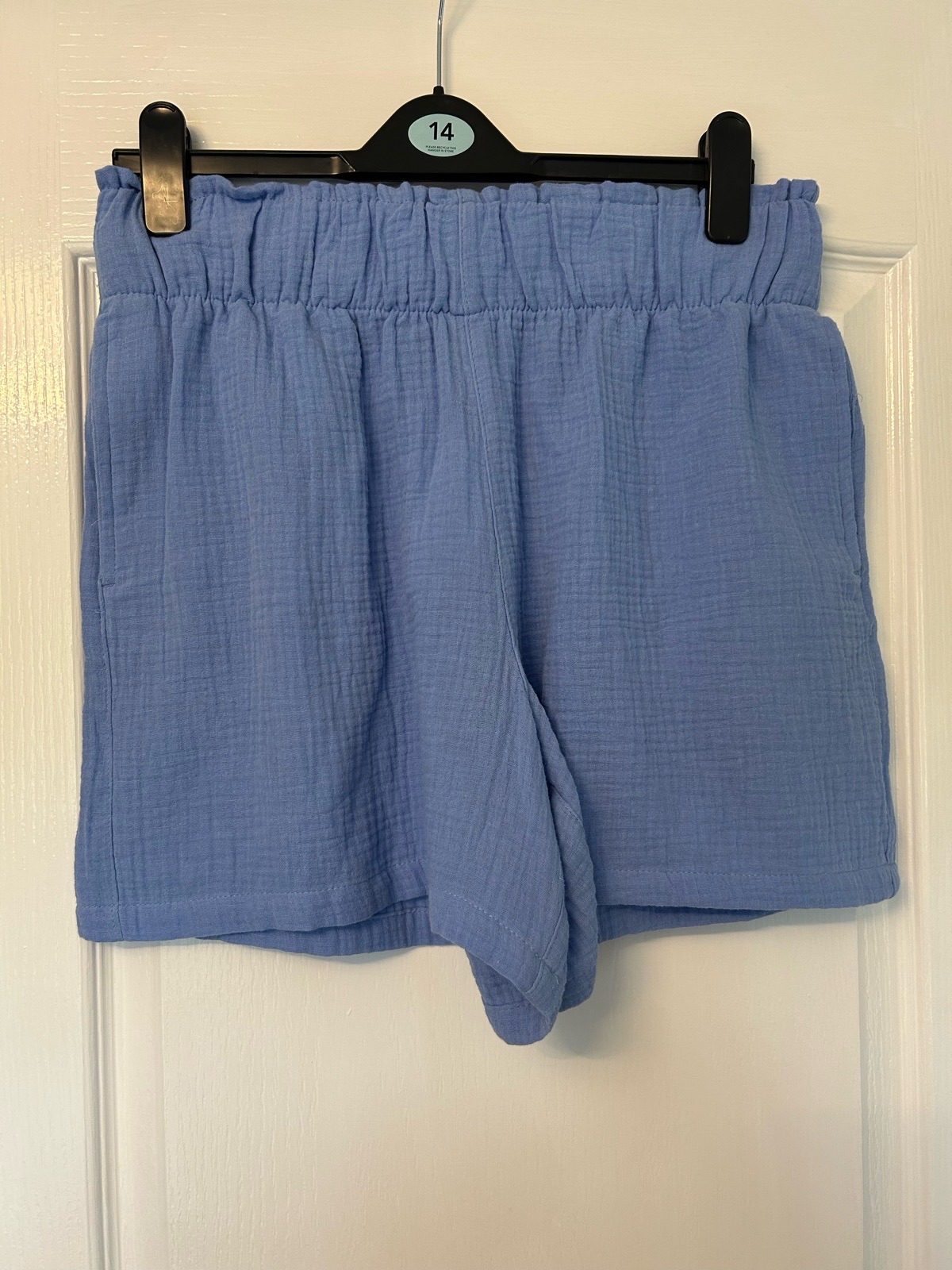 Powder blue shorts
