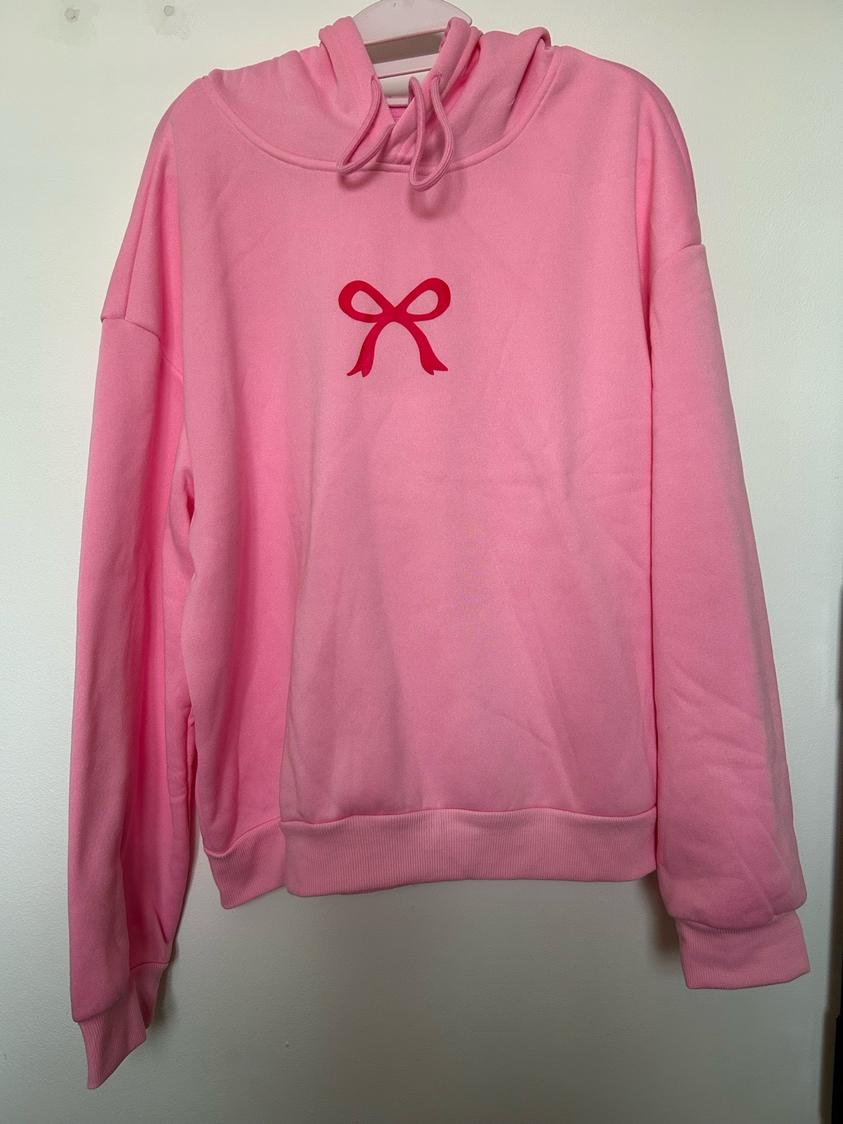 Pink with pink bow hoody