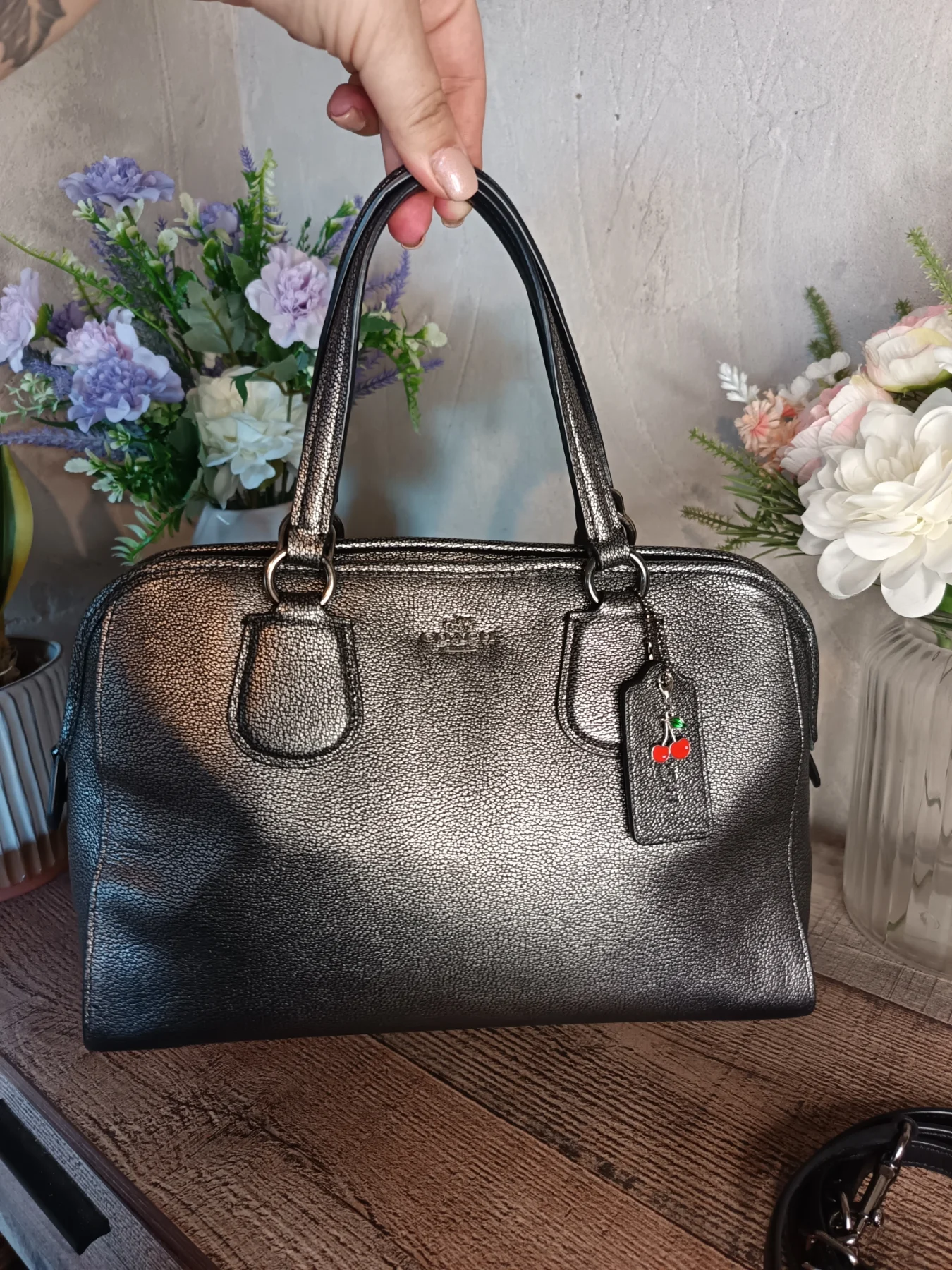 Coach Metallic Nolita Satchel Bag
