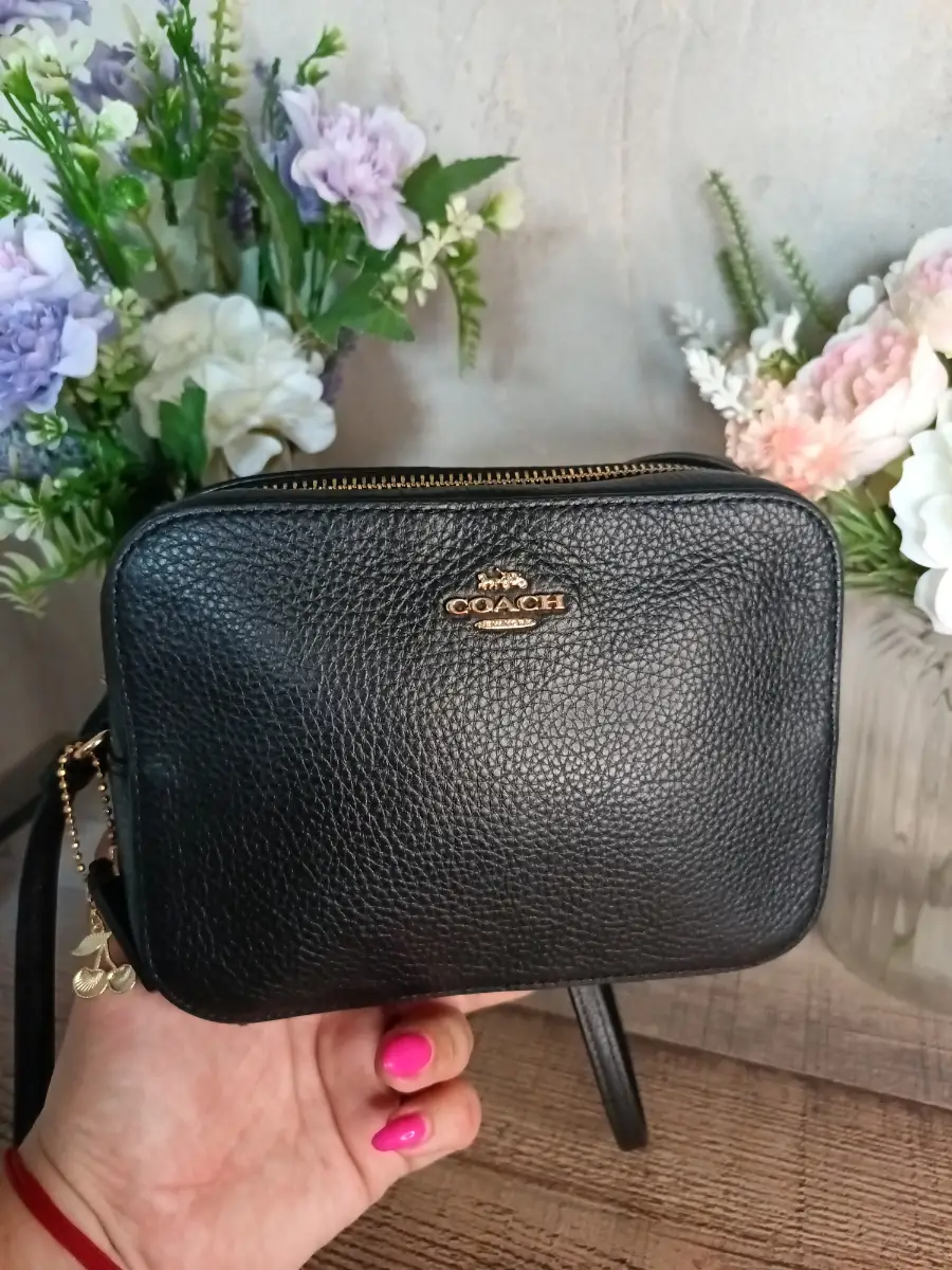 Coach Black Mini Camera Crossbody Bag