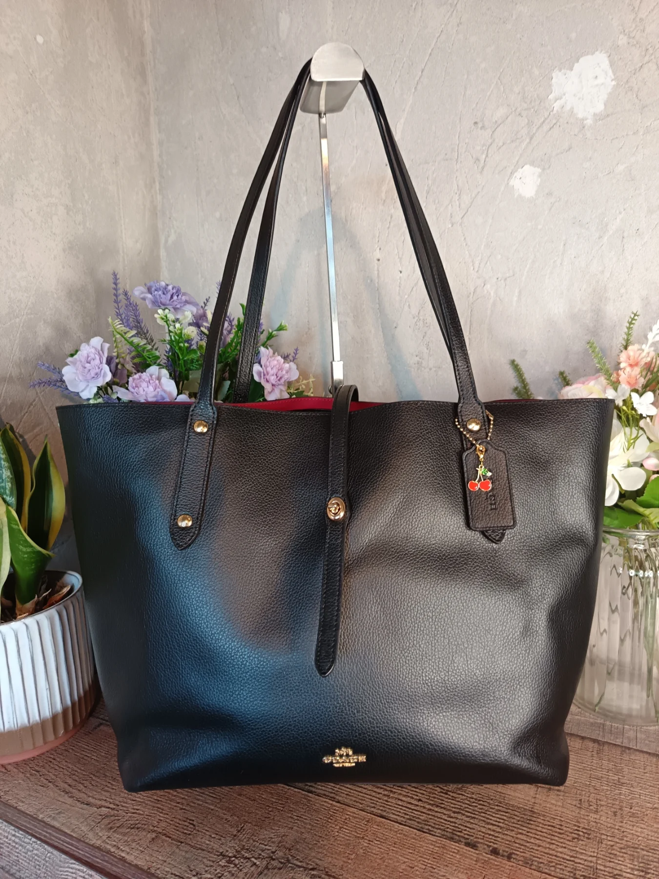 Coach Black Market Pebble Leather Tote Bag