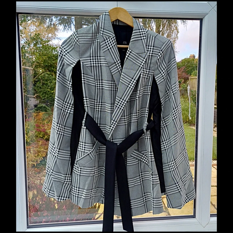 Blogger style limited edition River Island Jacket cape coat statement