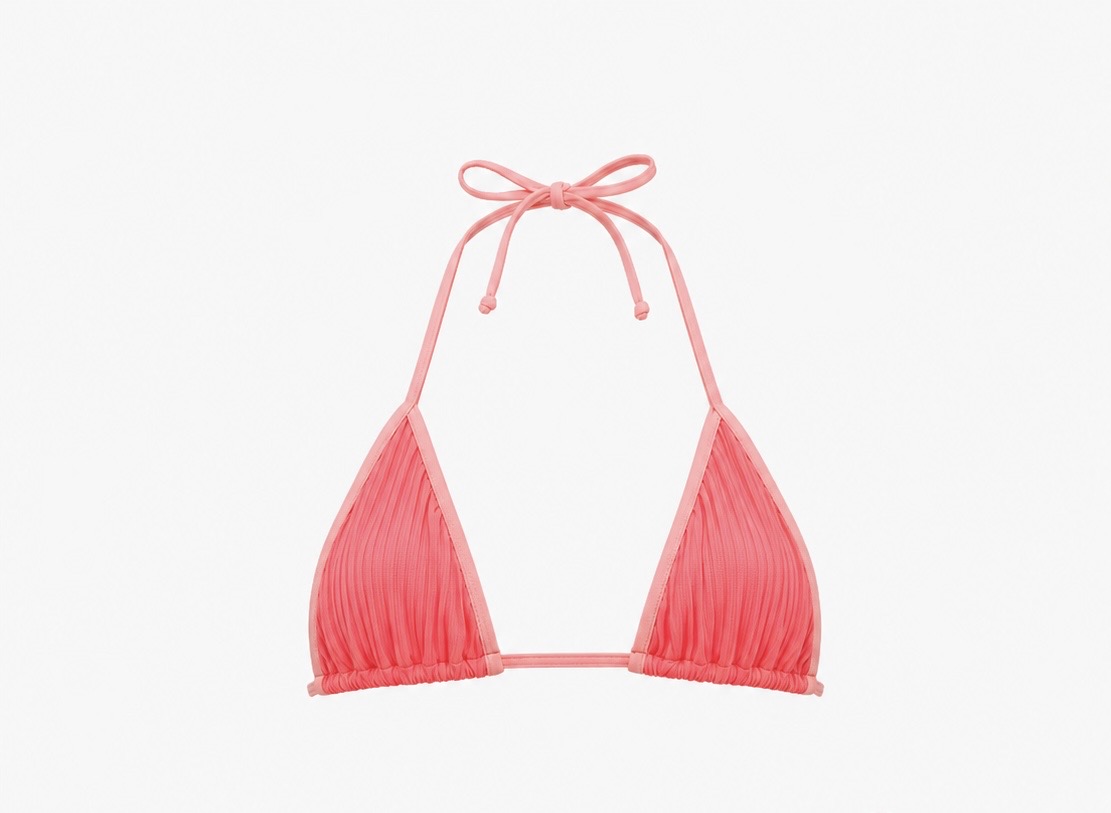 Pink Slider Bikini Top - Medium