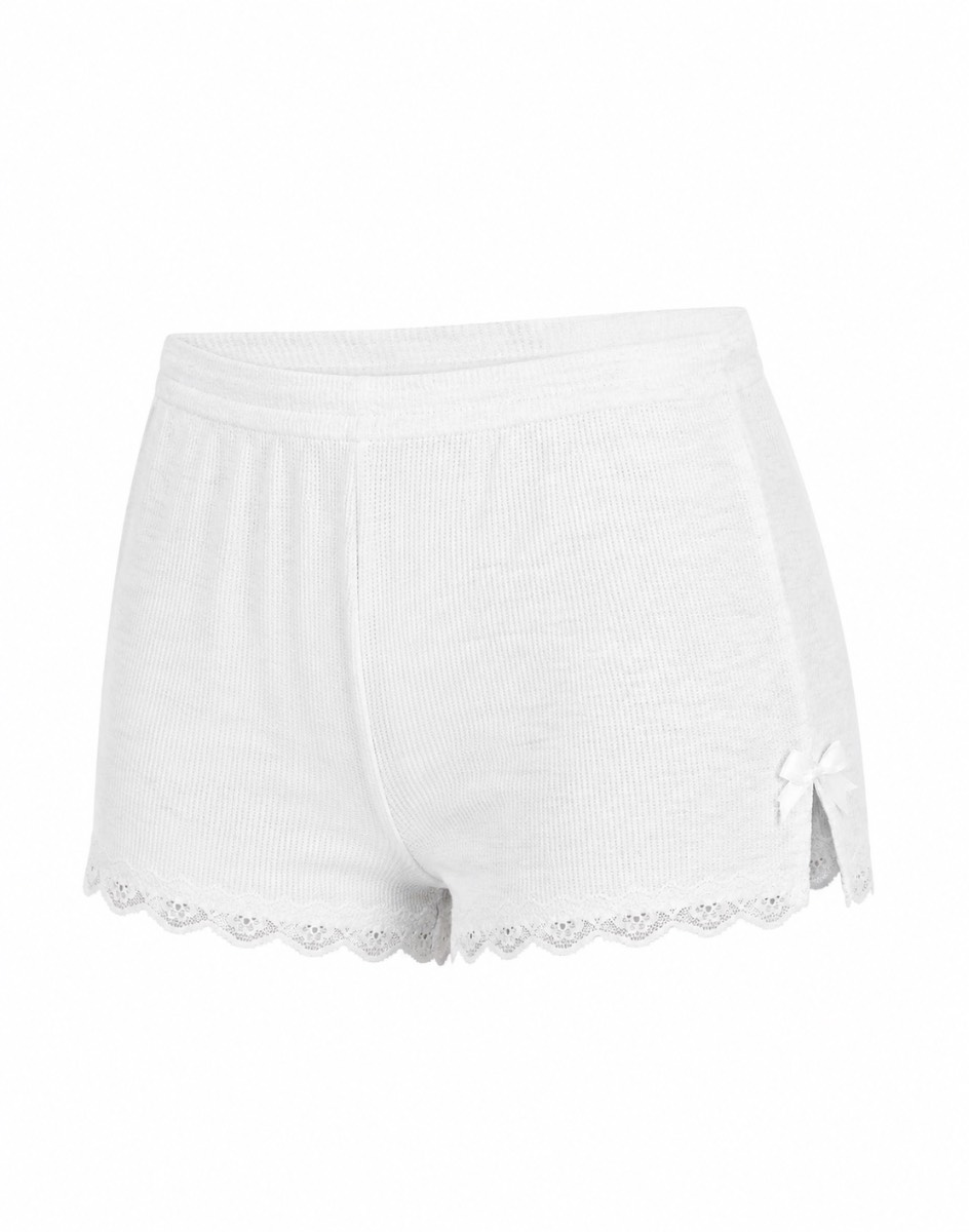 Peached Jersey Ruched Boyshort - Gray - XL