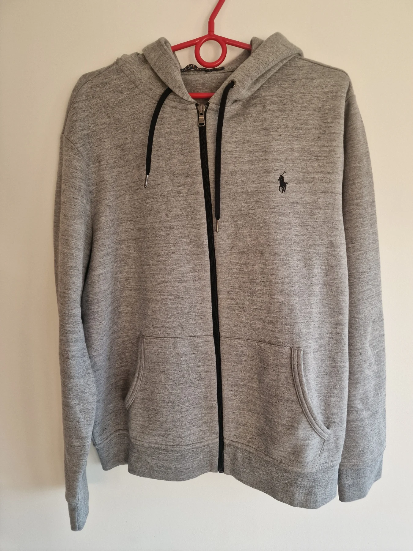 Polo Ralph Lauren Grey Full-Zip Hoodie – Size L