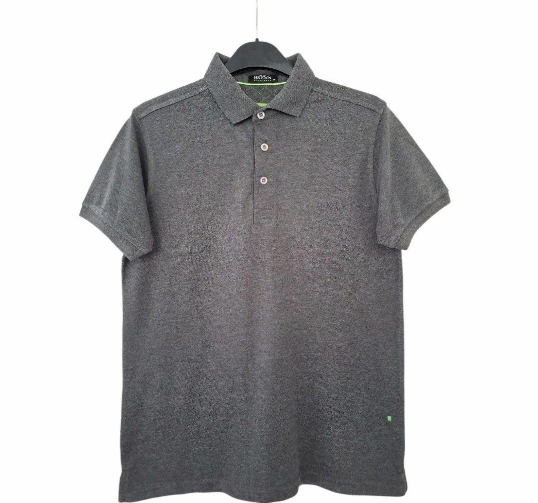 Men's Size UK Medium Cotton Grey Hugo Boss Polo Shirt / T-Shirt