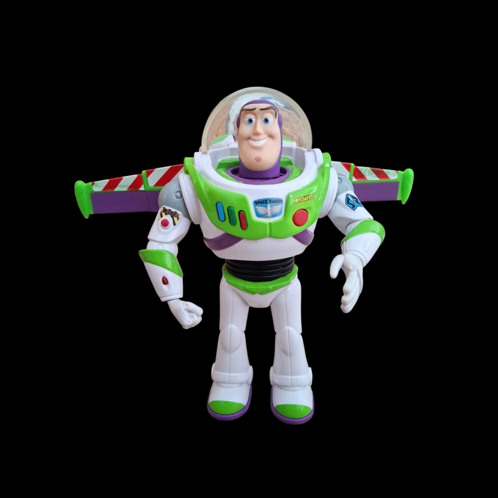 7" Plastic Official Disney Pixar Interactive Buzz Lightyear Toy from Toy Story