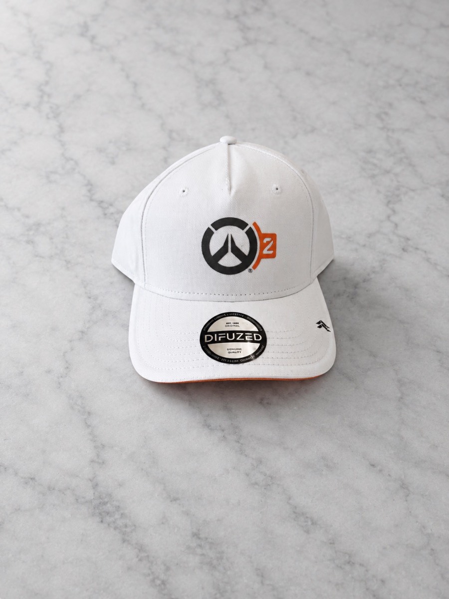 Overwatch 2 Official Blizzard White Snapback Cap | New With Tags | Difuzed Gaming Hat