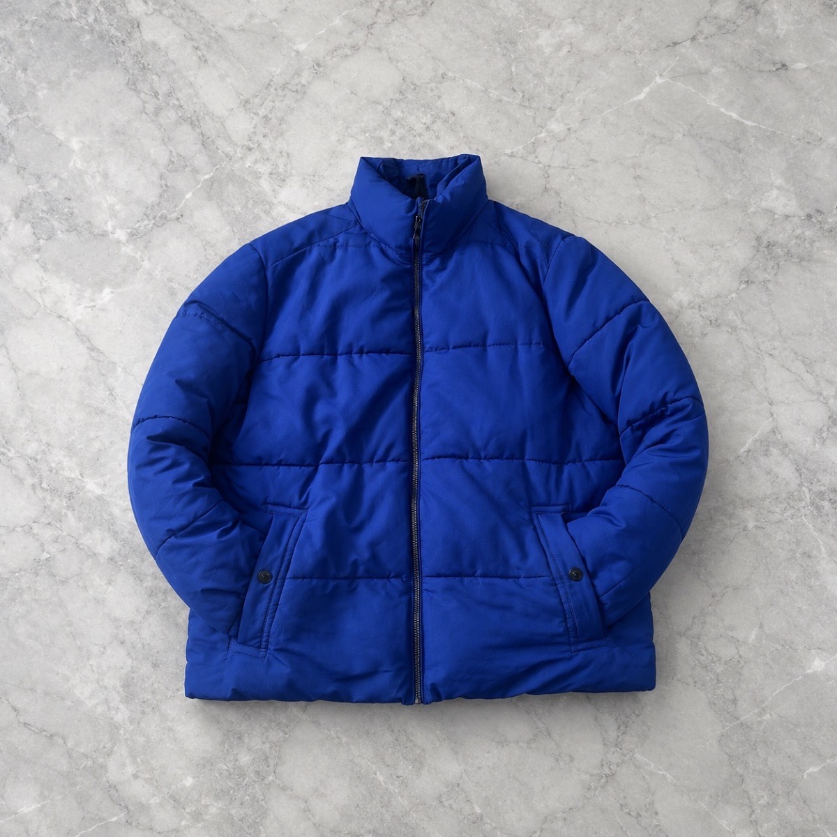 M&S Thermowarm Blue Puffer Jacket XL Men’s Lightweight Winter Coat