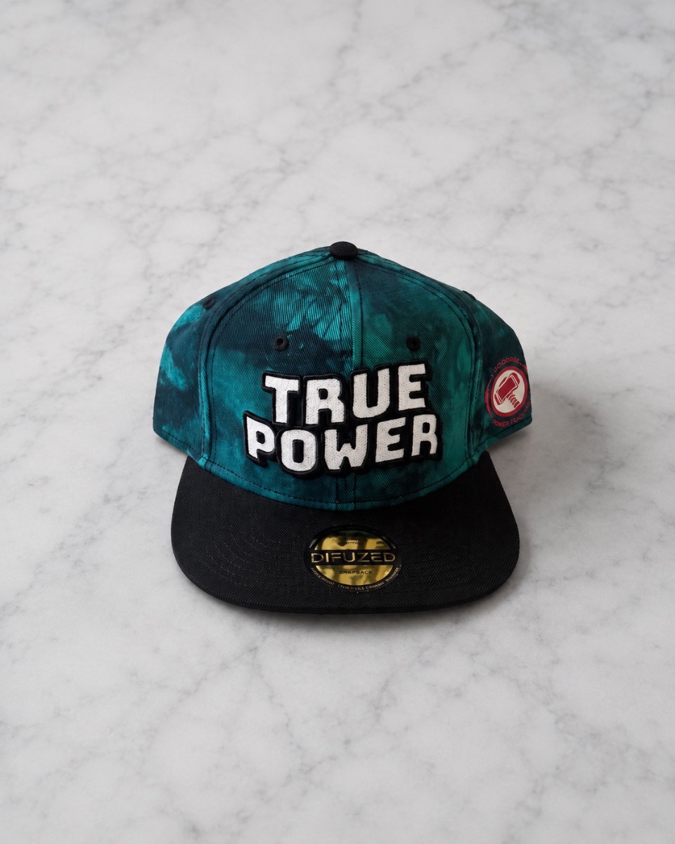 Marvel Thor “True Power” Snapback Cap | Official Difuzed | Teal & Black | BNWT