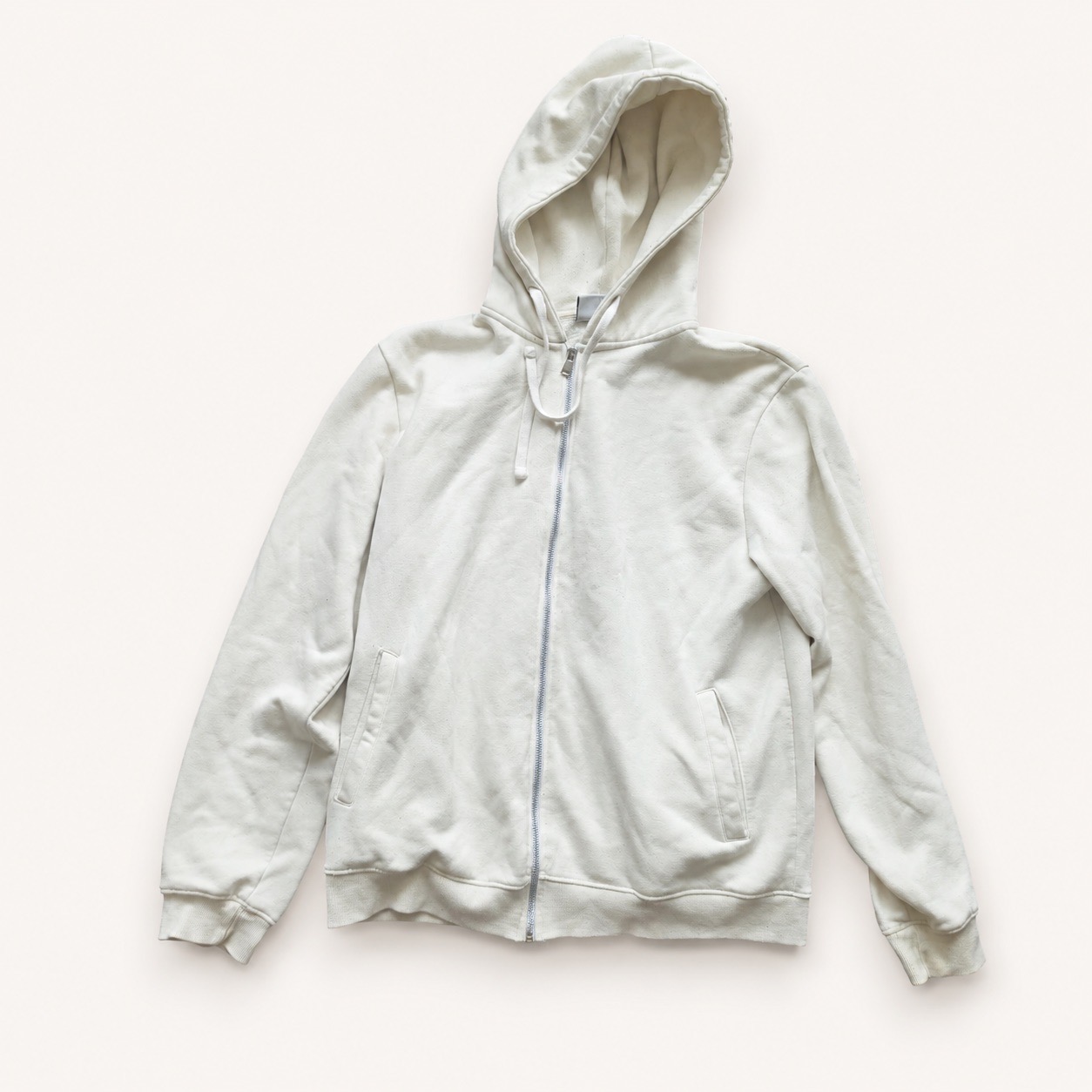 Bolongaro Trevor Cream Full Zip Hoodie Cotton Blend m