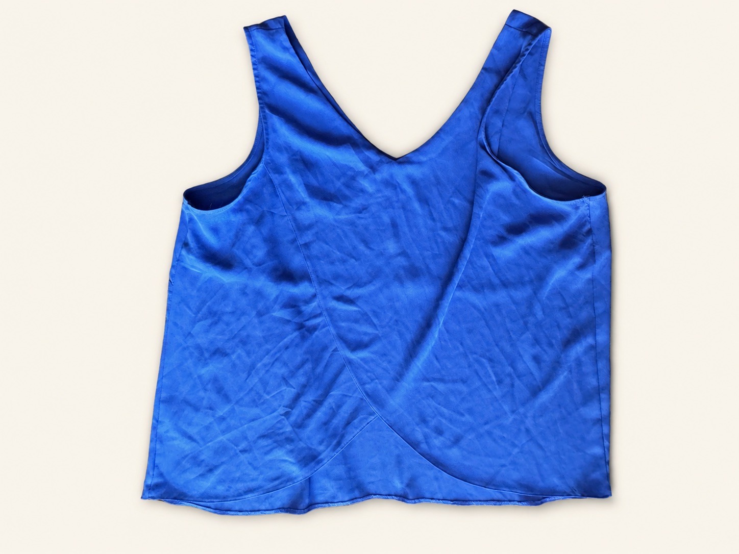 Papaya Weekend Matalan Royal Blue Wrap Effect Sleeveless Top Size 18