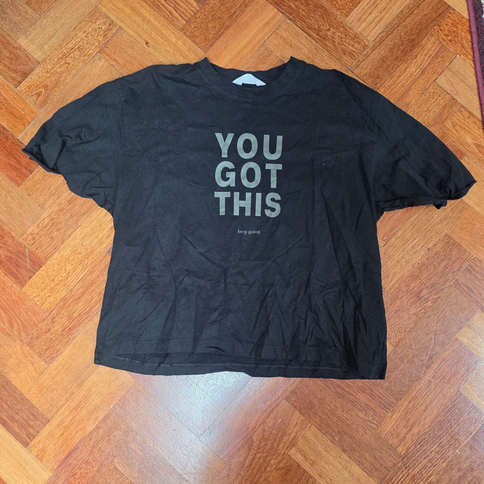 Primark Black You Got This Graphic T-Shirt Size M Motivational Slogan Tee